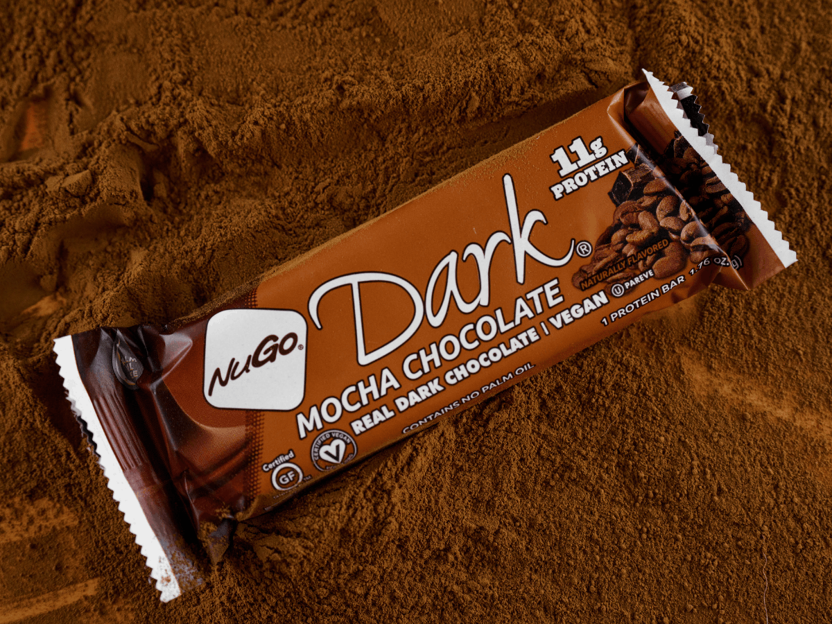 NuGo Dark Mocha Chocolate on Cocoa