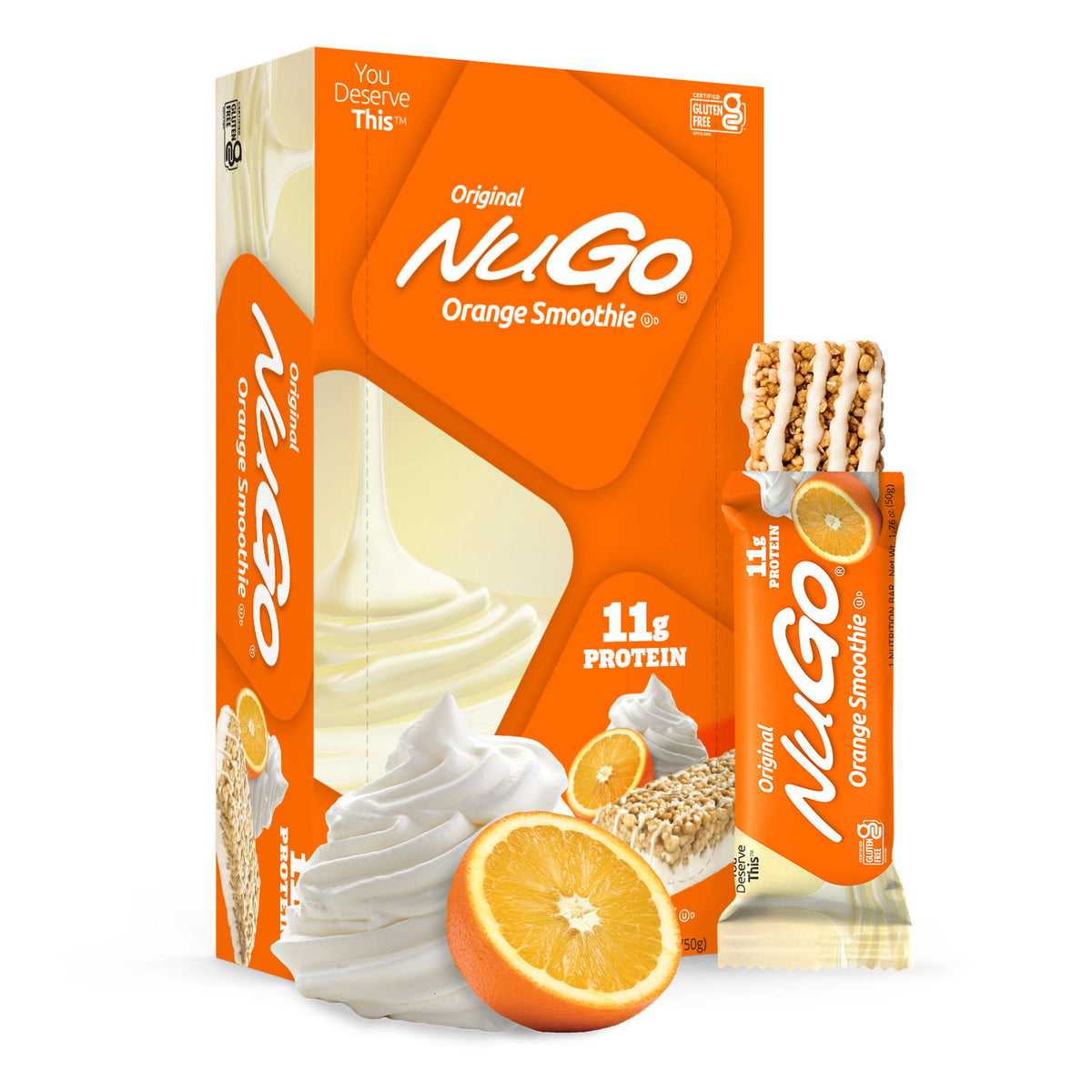 NuGo Original Orange Smoothie Bar and Box