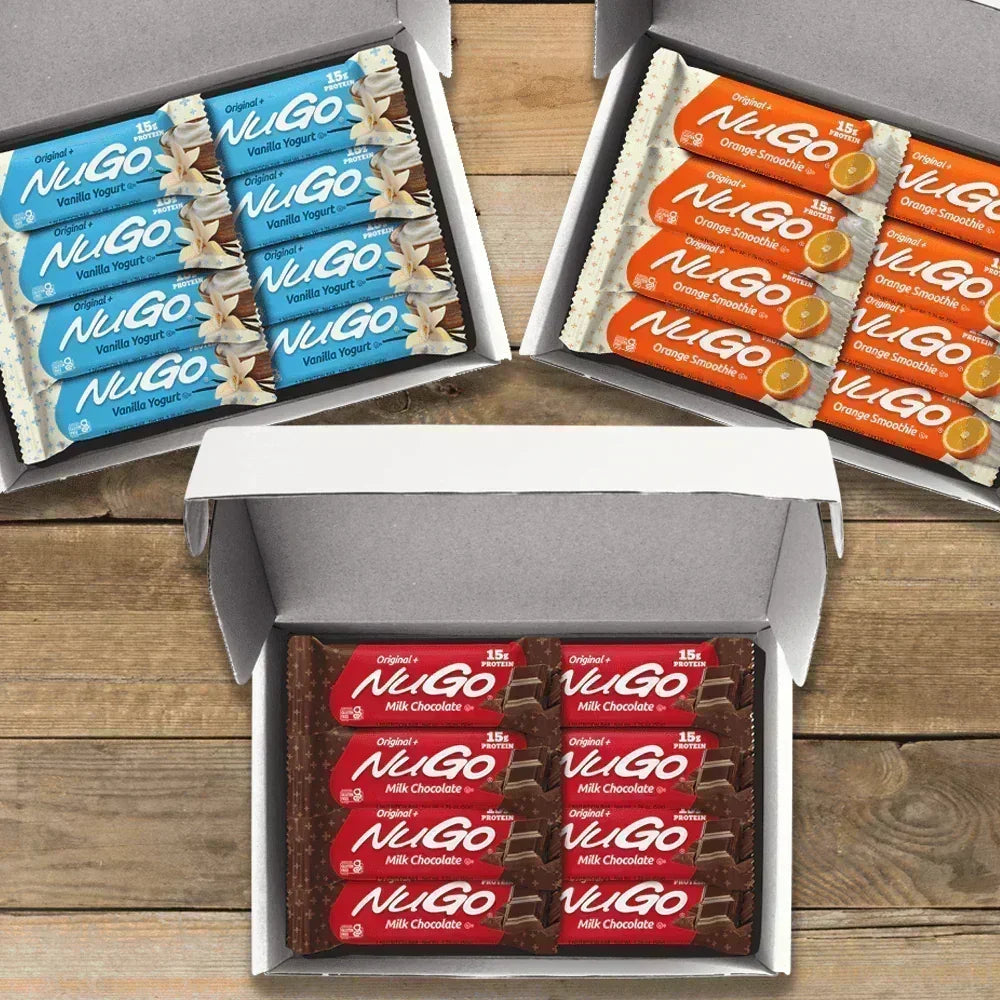 Three cases of Original Plus - one of each flavor