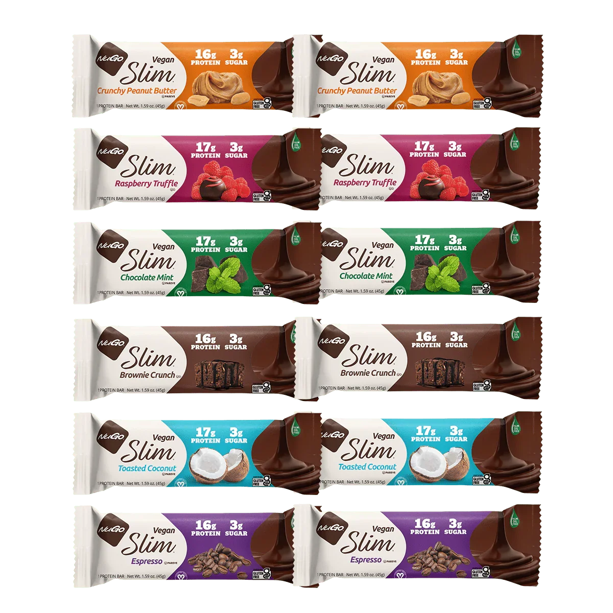 NuGo Slim Variety 12 Bars