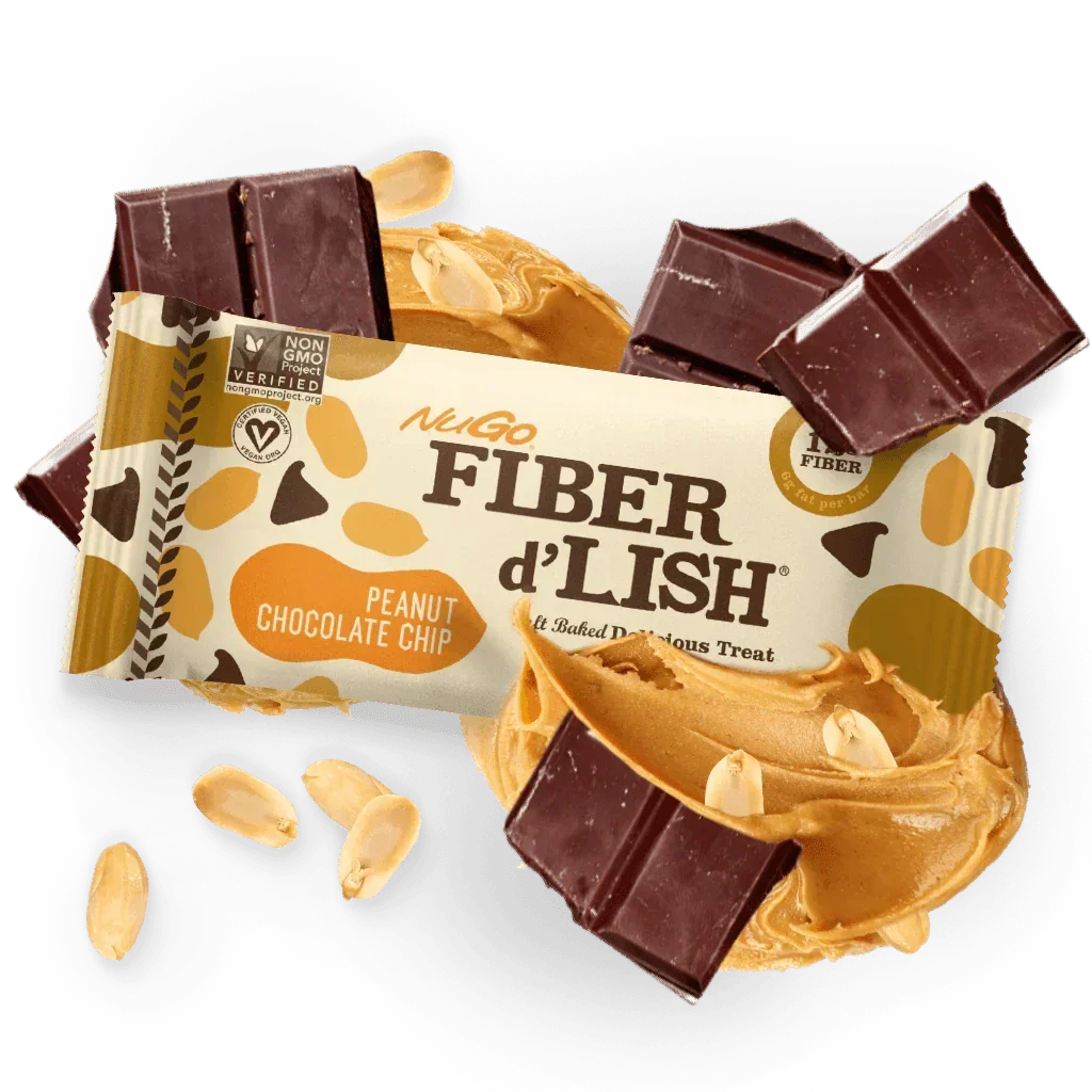 NuGo Fiber d'Lish Peanut Chocolate Chip