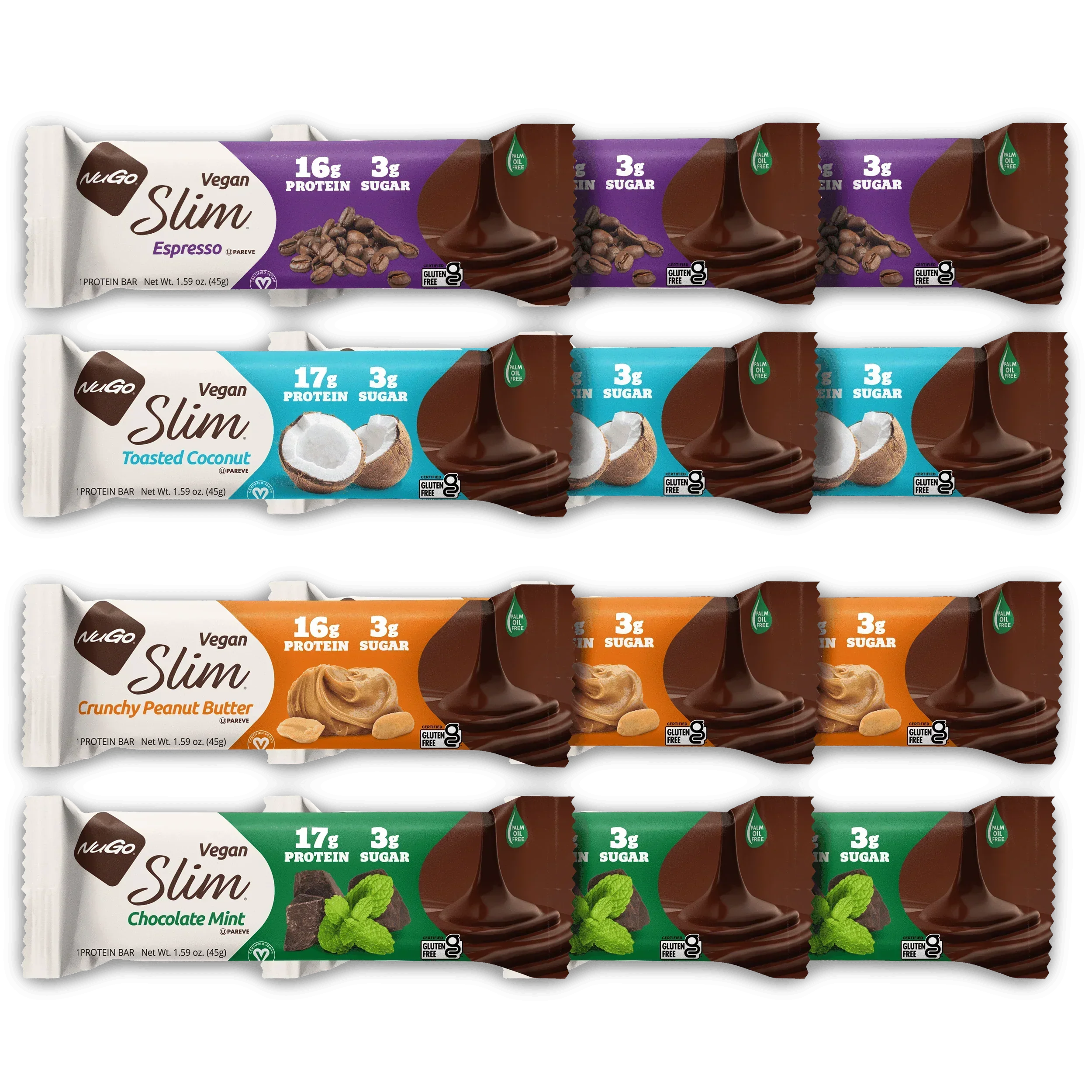 NuGo Slim Variety 12 Bars