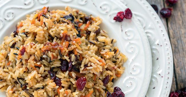 Vegan Holiday Rice Pilaf