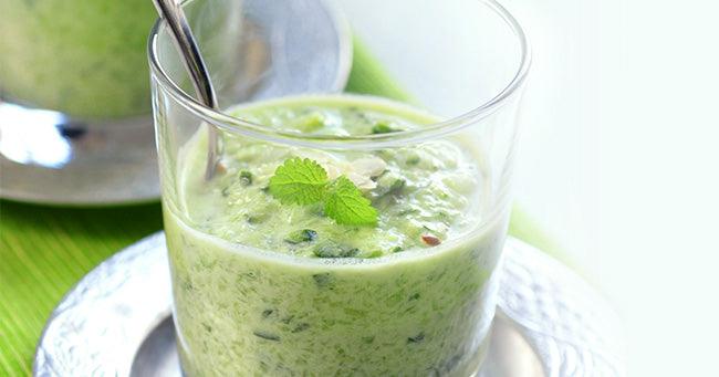 Tangy Vegan Green Zebra Gazpacho