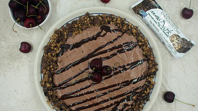 Dark Chocolate Chip Cherry Icebox Pie