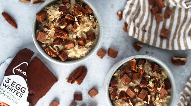 Maple Pecan Overnight Cauliflower Oats