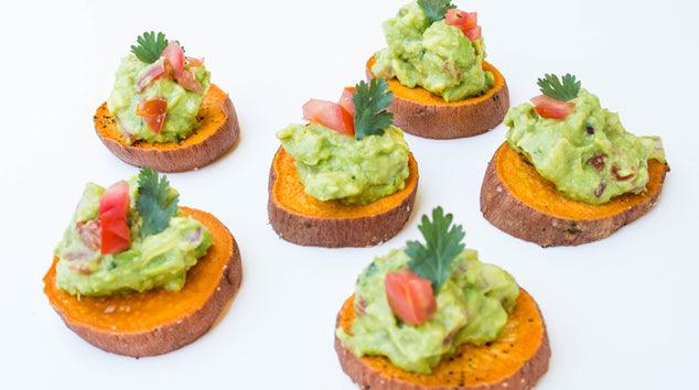 Vegan Sweet Potato Sliders with Homemade Guacamole