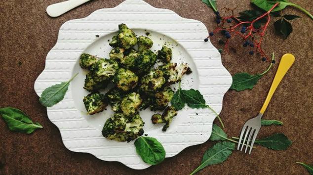 Pesto Roasted Cauliflower