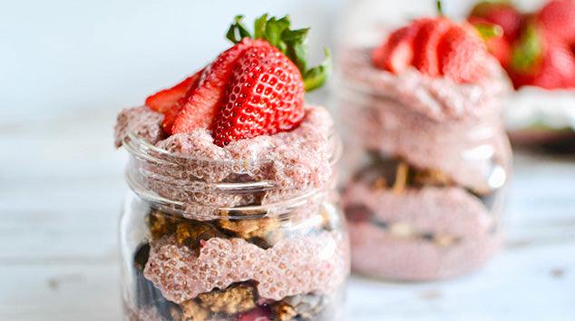 Vegan PB&J Chia Pudding