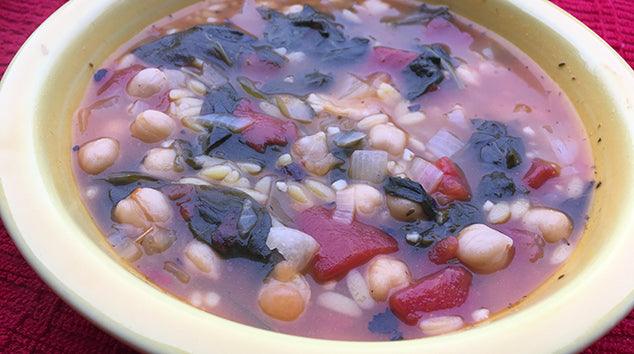 Chickpea and Spinach Soup