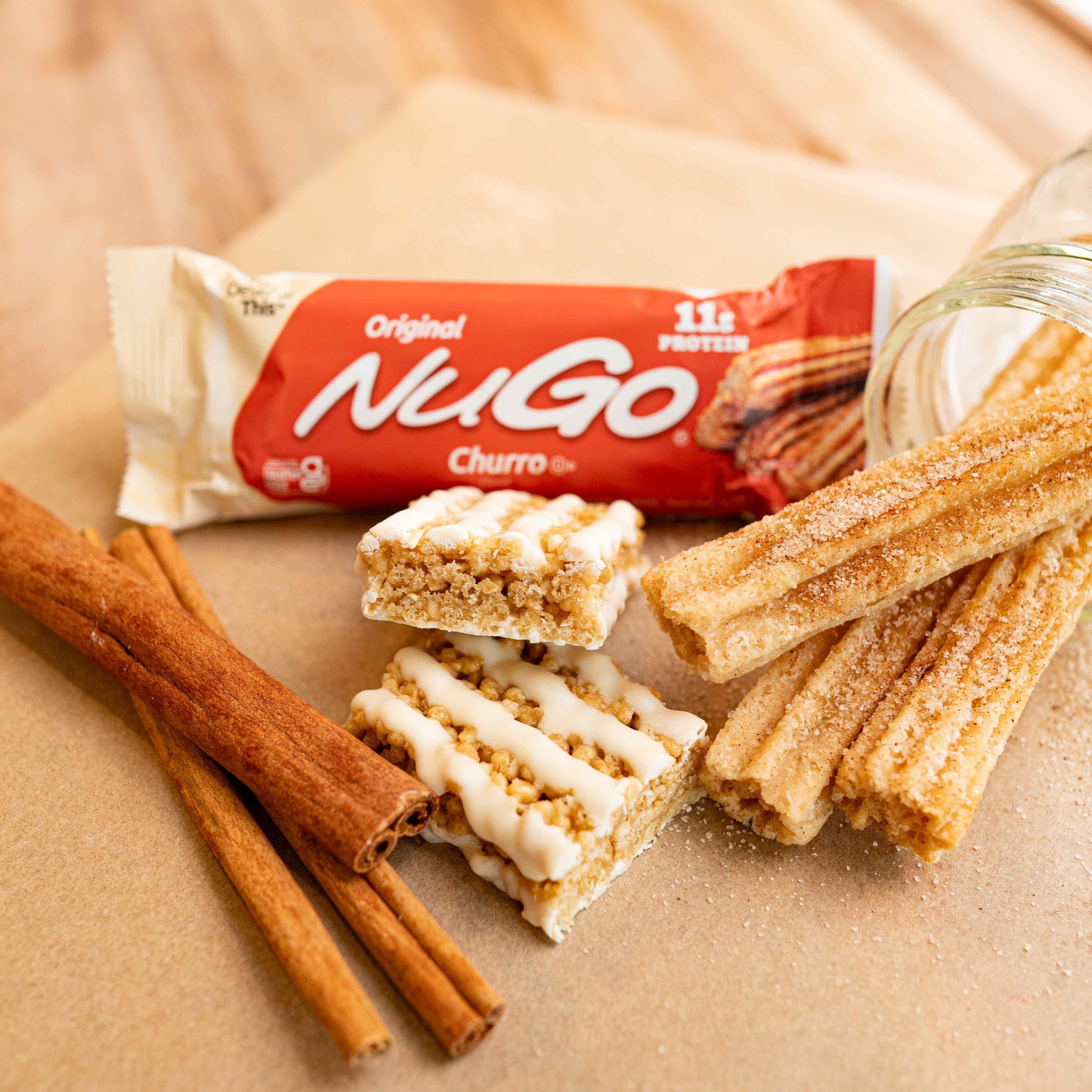 NuGo Original Churro with Churros and Cinnamon