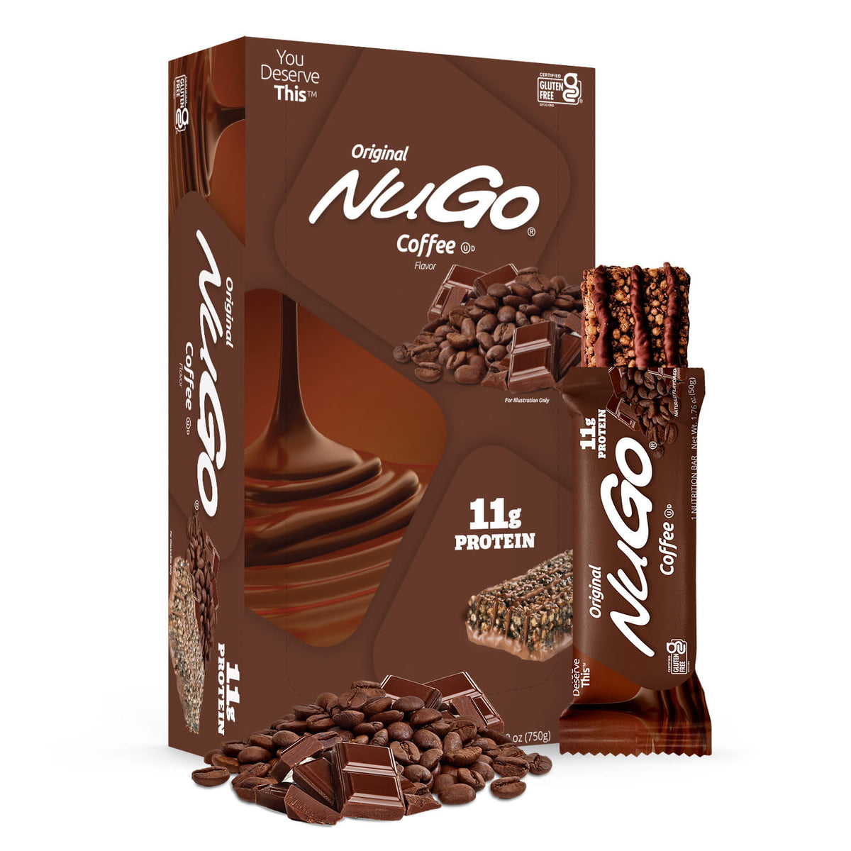 NuGo Original Coffee Bar and Box