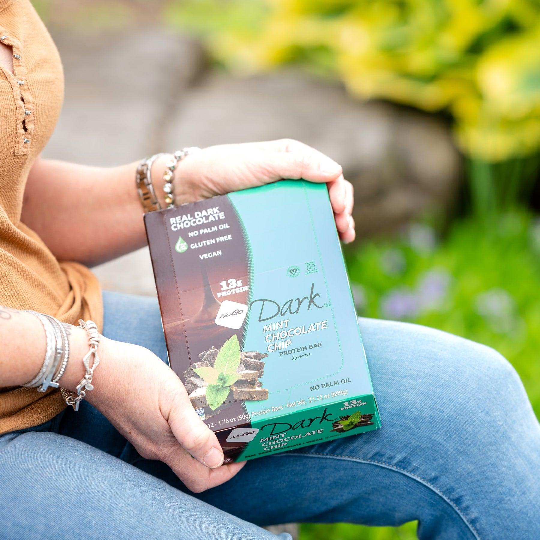 Mint Chocolate Chip Box on Womans Lap