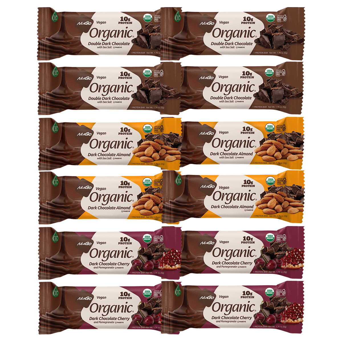 NuGo Organic 12 Bar Variety Pack